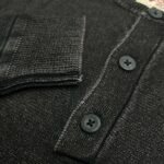 Exported Black Henley Sweater | SST10 - Image 6