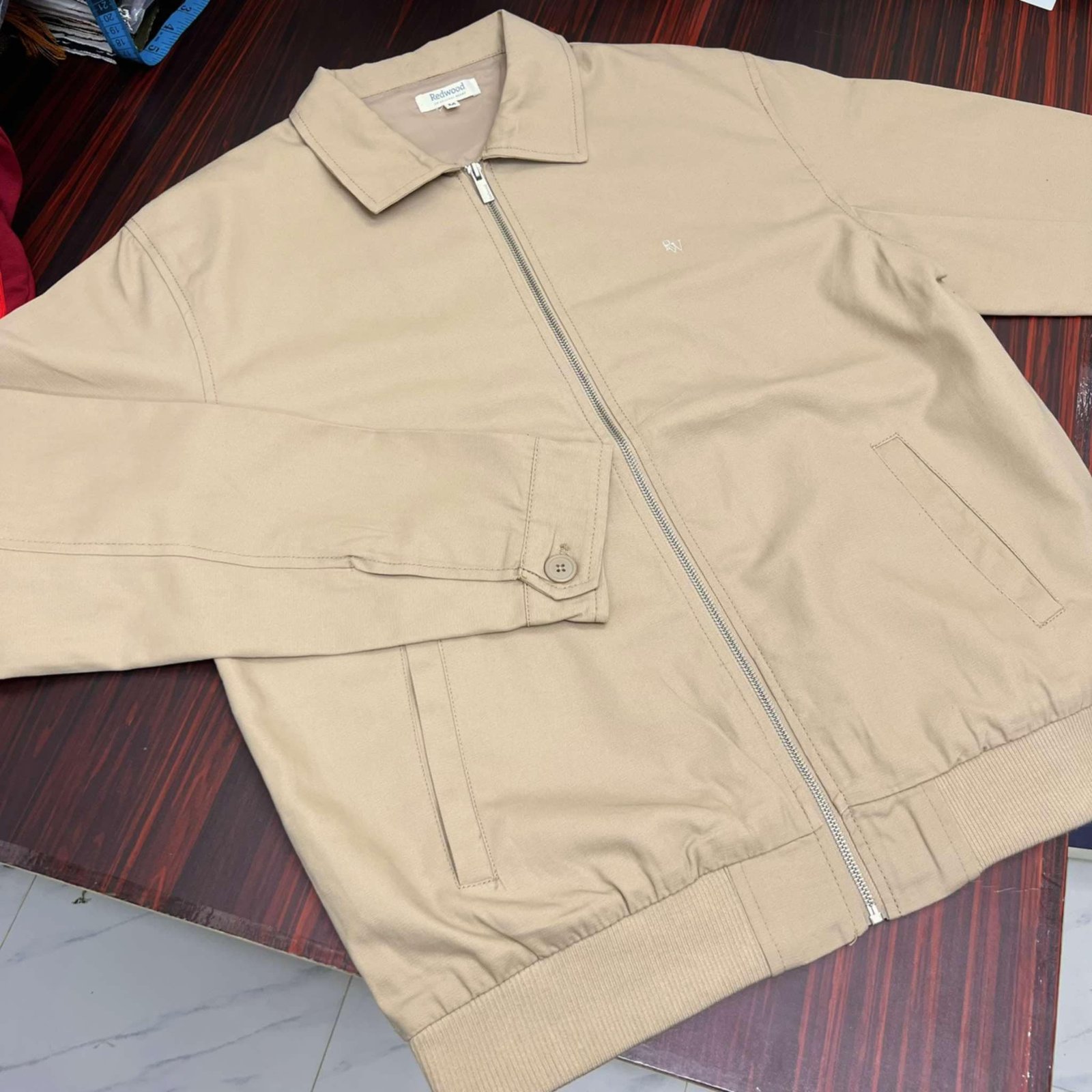 JKT05-Brown-1 Exported Crew Neck Jacket | JKT05-Brown - Image 1