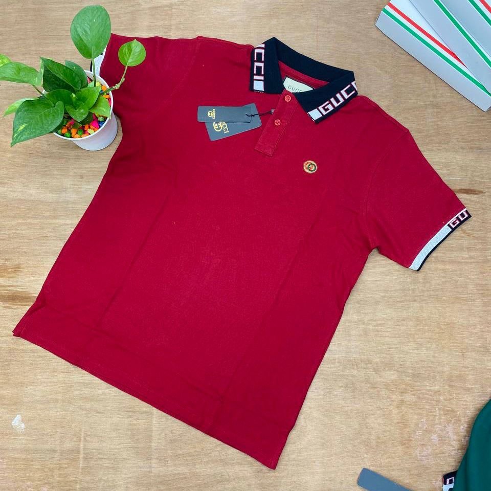 PL40 MR Men’s Premium Polo | PL40-Maroon - Image 1
