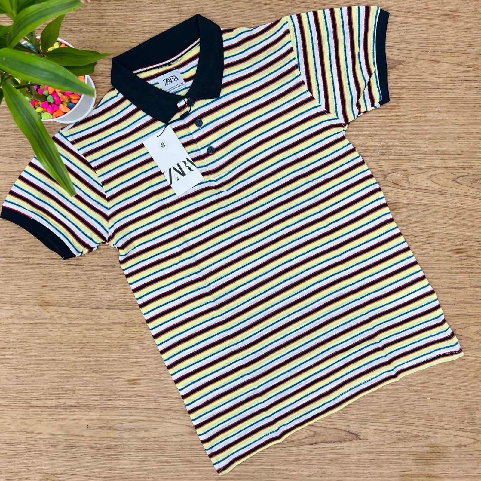 PL51-Yellow Men’s Premium Polo | PL51-Yellow - Image 1